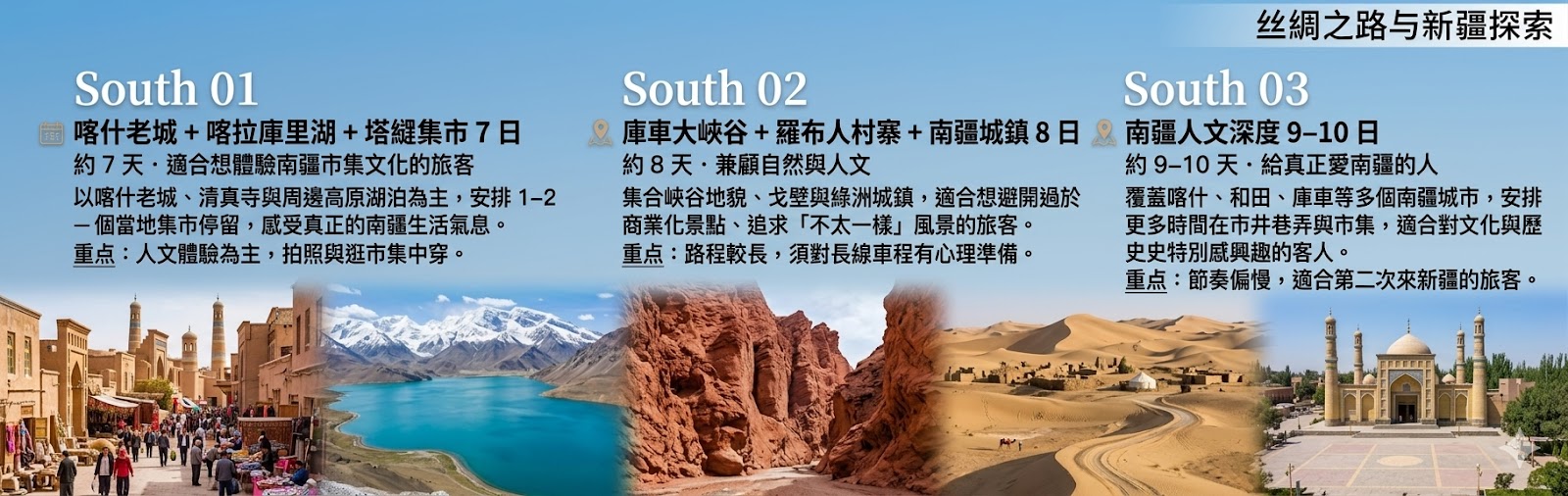 南疆古城市集示意圖